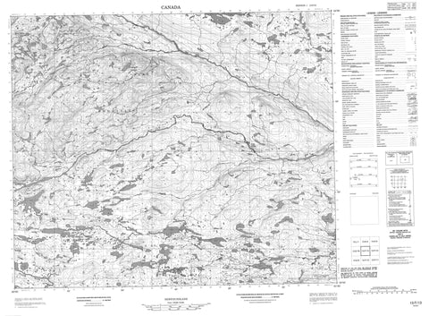 013F13 No Title Canadian topographic map, 1:50,000 scale