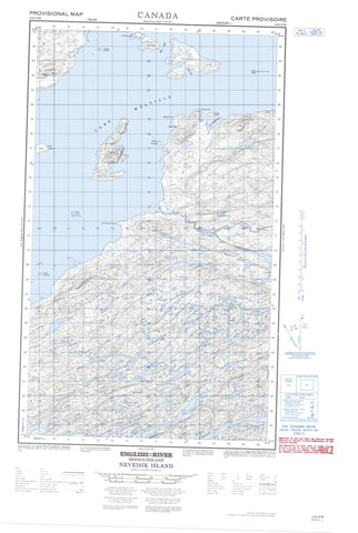 013G15W Neveisik Island Canadian topographic map, 1:50,000 scale