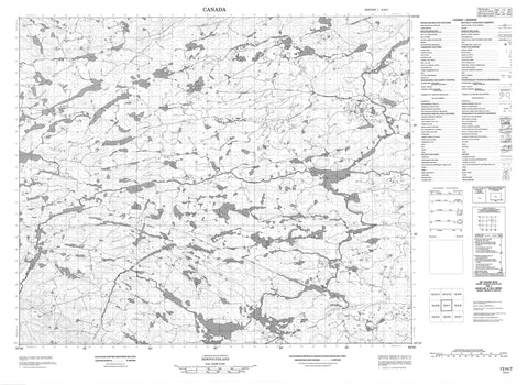 013H07 No Title Canadian topographic map, 1:50,000 scale