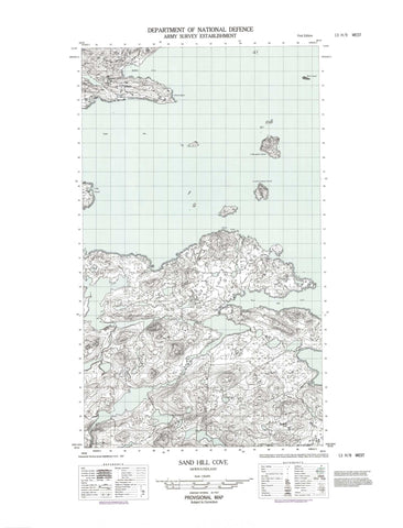 013H09W Sand Hill Cove Canadian topographic map, 1:50,000 scale