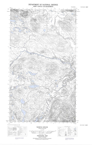 013H13E North River Canadian topographic map, 1:50,000 scale
