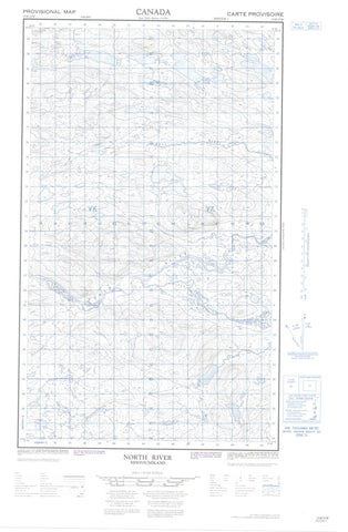 013H13W North River Canadian topographic map, 1:50,000 scale