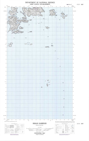013I06E Indian Harbour Canadian topographic map, 1:50,000 scale