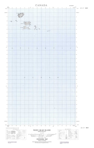 013I07W White Bear Island Canadian topographic map, 1:50,000 scale