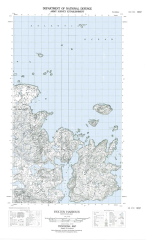 013I11W Holton Harbour Canadian topographic map, 1:50,000 scale