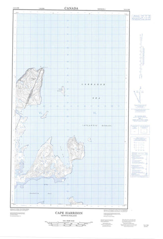 013I13W Cape Harrison Canadian topographic map, 1:50,000 scale