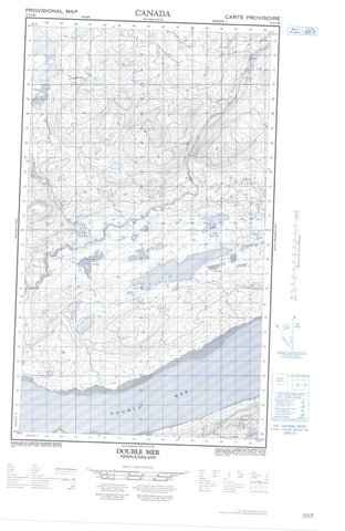 013J03W Double Mer Canadian topographic map, 1:50,000 scale