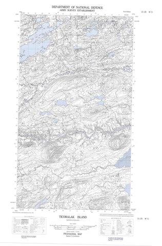 013J08W Ticoralak Island Canadian topographic map, 1:50,000 scale