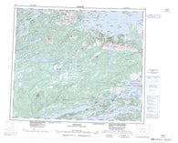 013J Rigolet Canadian topographic map, 1:250,000 scale
