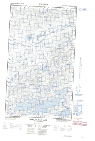 013K09W West Micmac Lake Canadian topographic map, 1:50,000 scale