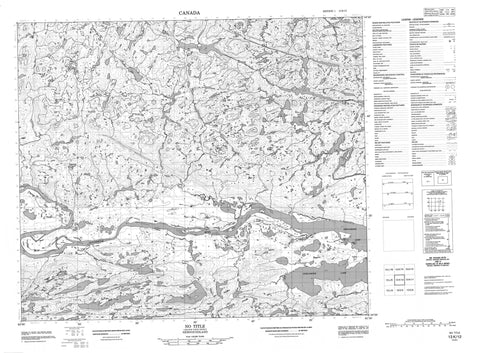 013K12 No Title Canadian topographic map, 1:50,000 scale