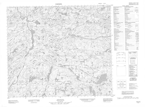 013K13 No Title Canadian topographic map, 1:50,000 scale