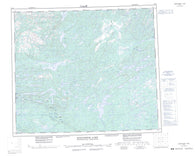 013K Snegamook Lake Canadian topographic map, 1:250,000 scale