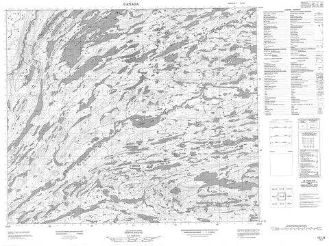 013L08 No Title Canadian topographic map, 1:50,000 scale