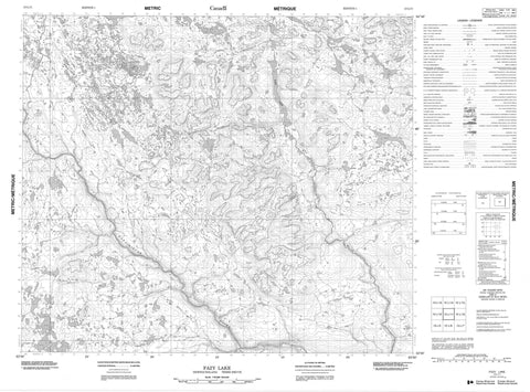 013L11 Fazy Lake Canadian topographic map, 1:50,000 scale