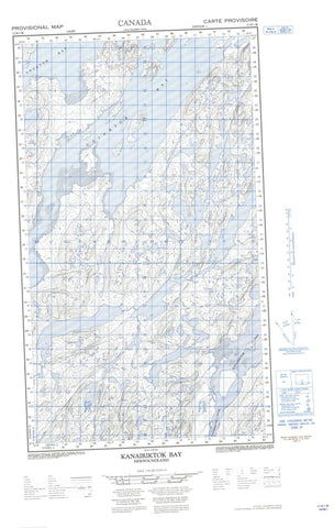 013N01W Kanairiktok Bay Canadian topographic map, 1:50,000 scale