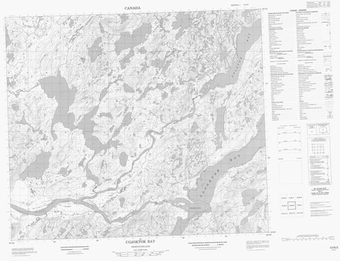 013N02 Ugjoktok Bay Canadian topographic map, 1:50,000 scale
