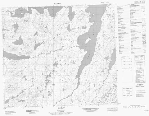 013N10 Big Bay Canadian topographic map, 1:50,000 scale