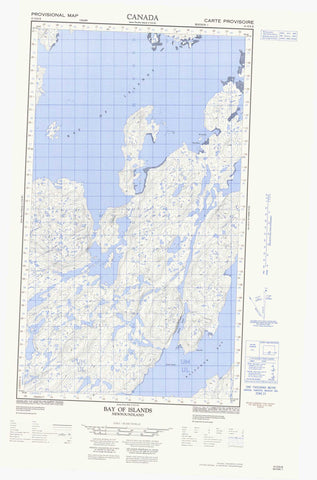 013O04E Bay Of Islands Canadian topographic map, 1:50,000 scale