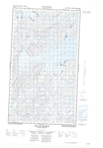 013O04W Bay Of Islands Canadian topographic map, 1:50,000 scale