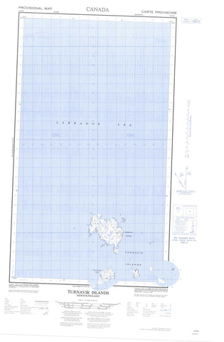 013O06 Turnavik Islands Canadian topographic map, 1:50,000 scale