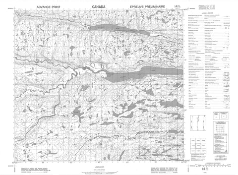 014D02 No Title Canadian topographic map, 1:50,000 scale