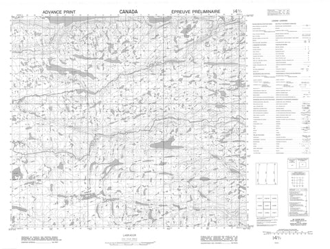 014D07 No Title Canadian topographic map, 1:50,000 scale