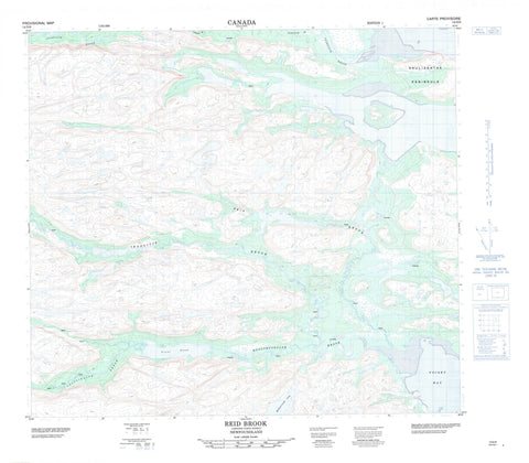 014D08 Reid Brook Canadian topographic map, 1:50,000 scale