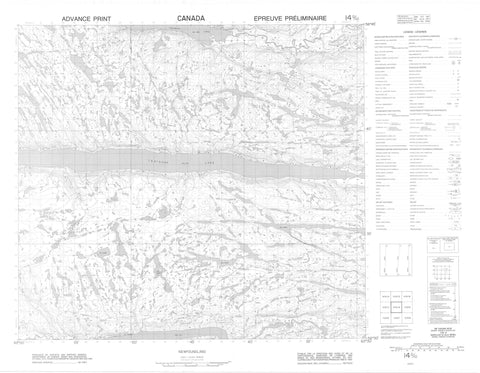 014D10 No Title Canadian topographic map, 1:50,000 scale
