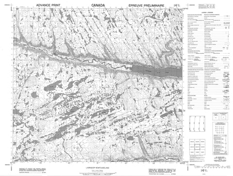 014D11 No Title Canadian topographic map, 1:50,000 scale