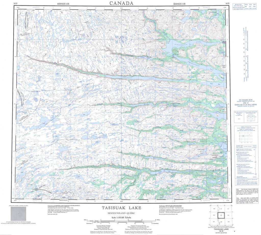 Buy Tasisuak Lake Topo Map 014d Yellowmaps Map Store 8945