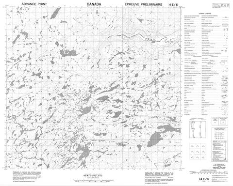 014E06 No Title Canadian topographic map, 1:50,000 scale