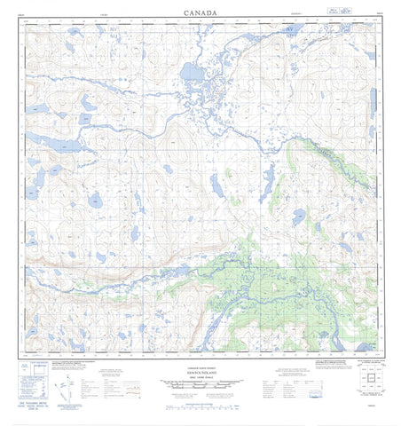 014E10 No Title Canadian topographic map, 1:50,000 scale