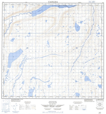 014E14 No Title Canadian topographic map, 1:50,000 scale