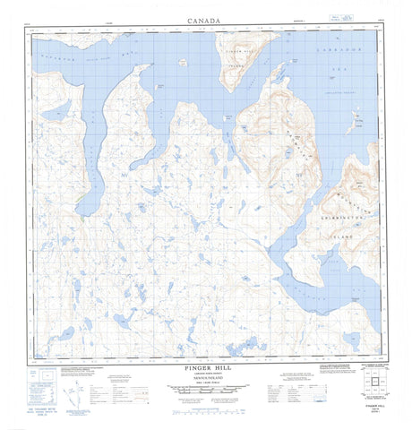 014E16 Finger Hill Canadian topographic map, 1:50,000 scale
