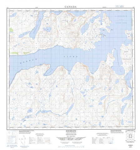 014L02 Hebron Canadian topographic map, 1:50,000 scale