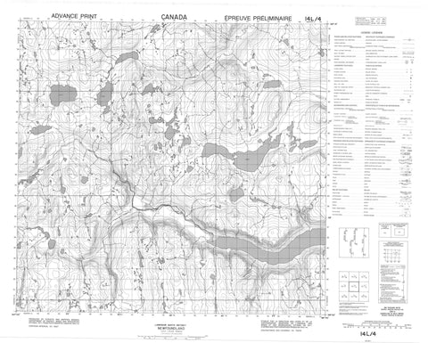 014L04 No Title Canadian topographic map, 1:50,000 scale