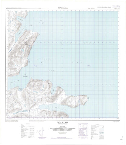 014M03 Gulch Cape Canadian topographic map, 1:50,000 scale
