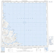 014M Cape White Handkerchief Canadian topographic map, 1:250,000 scale