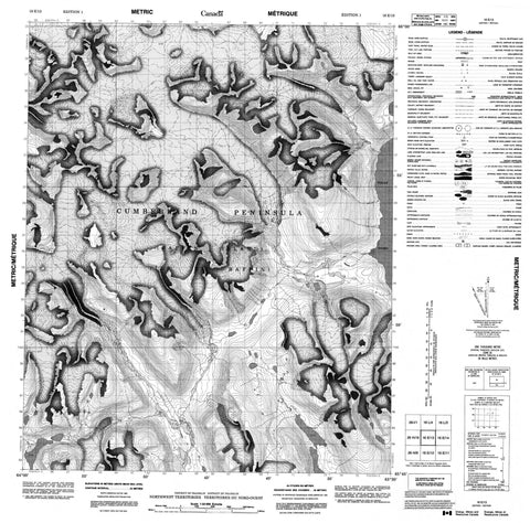 016E13 No Title Canadian topographic map, 1:50,000 scale