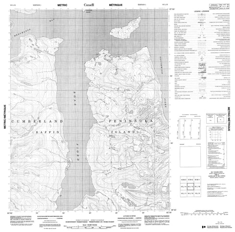 016L15 No Title Canadian topographic map, 1:50,000 scale