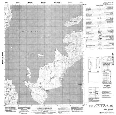 016M02 Delight Anchorage Canadian topographic map, 1:50,000 scale