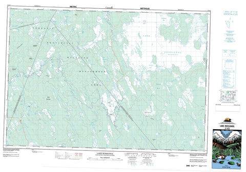 021A03 Lake Rossignol Canadian topographic map, 1:50,000 scale