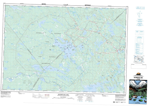 021A06 Kejimkujik Lake Canadian topographic map, 1:50,000 scale