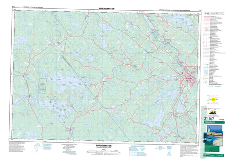 021A07 Bridgewater Canadian topographic map, 1:50,000 scale