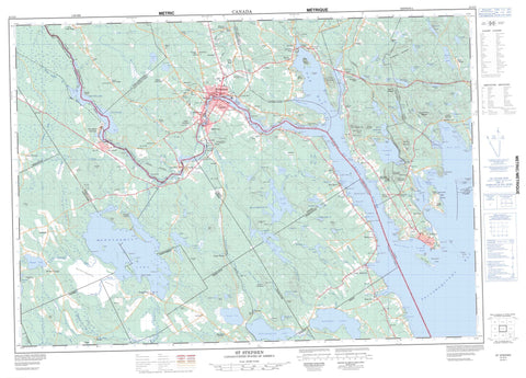 021G03 St Stephen Canadian topographic map, 1:50,000 scale