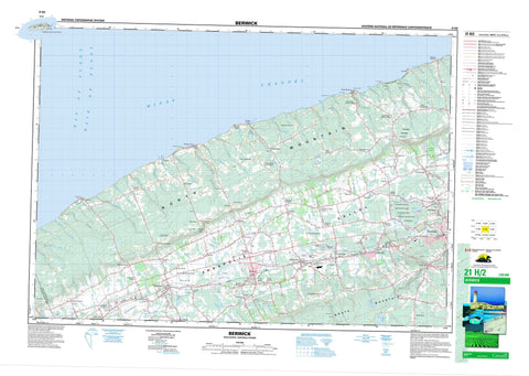 021H02 Berwick Canadian topographic map, 1:50,000 scale