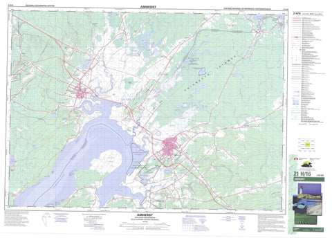 021H16 Amherst Canadian topographic map, 1:50,000 scale