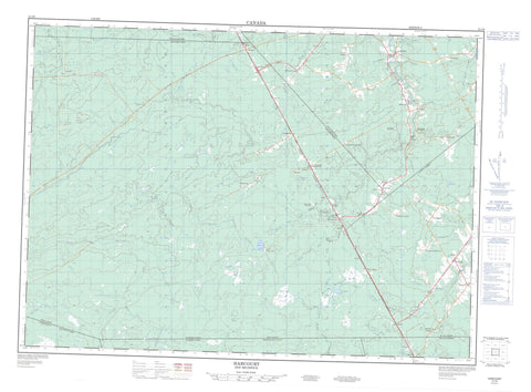 021I06 Harcourt Canadian topographic map, 1:50,000 scale