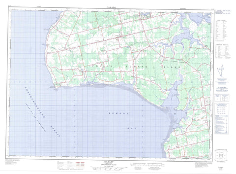 021I09 O Leary Canadian topographic map, 1:50,000 scale